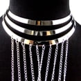 thumbnail image 3 of Cadena para el cuerpo, collar de borlas doradas en capas, joyería de moda, sujetador de cintura para el vientre, Bikini bohemio, arnés de playa, regalo de aniversario para mujeres y niñas, 3 of 3