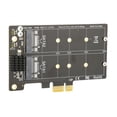 thumbnail image 3 of Adapter Card M.2 SATA to PCIE Dual Disk Array Card Transmission Stability Expansion Card, 3 of 14