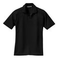 thumbnail image 4 of Port Authority Women's Rapid Dry V-Neck Collar Polo Shirt - L455, 4 of 5