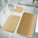 thumbnail image 1 of Set de esterillas de espuma para baño de 3 piezas | Alfombras antideslizantes de baño, forro polar de terciopelo súper suave, absorbente de agua, espuma viscoelástica gruesa, lavable a máquina, 1 of 9