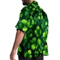 thumbnail image 3 of Saint Patrick's Day Men's Casual Poplin Button Down Short Sleeve Shirts for Summer Beach - Unisex, 3 of 6