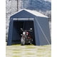 thumbnail image 1 of Idealhouse outdoor almacenamiento shelter shed - carport con roll-up ventilated zipper door y windows, waterproof y portable garage para motorcycle, bike, firewood, y tools, 1 of 7