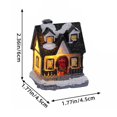 thumbnail image 3 of Steadline LED Illuminated Christmas Resin Village House - Warm Light Micro Landscape Decor for Desktop, Shelf and Holiday Display - Cozy Festive Home Decoration, 3 of 6