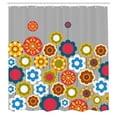 thumbnail image 3 of Ambesonne Floral Shower Curtain, Modern Colorful Summer, 69"Wx75"L, Multicolor, 3 of 5