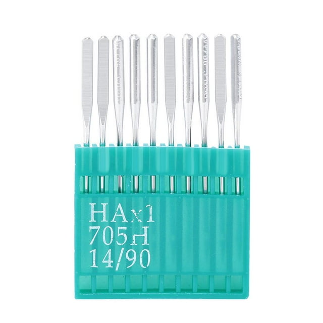 Sonew 10 Pcs Aiguille de Machine à Coudre en Métal Résistante à la Corrosion et à la Rouille (14/90 avec Support), Accessoires de Machine à Coudre