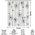 thumbnail image 7 of With Hook Shower Curtain Set Dandelion Modern Rustic for Bathroom Hotel Style RV Stall Black White Shower Curtain Waterproof-72"W x 84"L (Pack of 1), 7 of 7