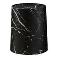 thumbnail image 1 of Papelera con diseño de mármol y tapa giratoria para el hogar y la oficina. Negro Talla L, 1 of 9
