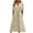 dresses for women clearance-Khaki, variant on Homenesgenics Summer Dresses 2025 Fashion Women Spring Casual V-Neck Short Sleeve Button Long Dress for Holiday Black L