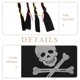 thumbnail image 4 of KAKOWELY Sombrero trenzado pirata de EVA para adultos y niños, accesorio divertido para disfraz de pirata, sombrero de cosplay pirata para carnaval, disfraces de fiesta de Halloween., 4 of 4