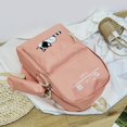 thumbnail image 4 of Bolsa 5 unids/set lindo gato de lona mochila de viaje de mano de hombro (rosa) JShteea Para Estrenar, 4 of 8