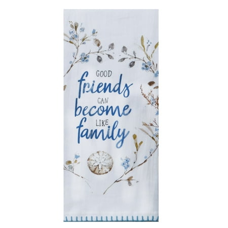 

Blue Escape Friends Family Flour Sack Kitchen Towel