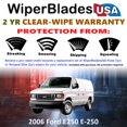 thumbnail image 2 of 2006 Ford E250 E-250 Beam Wiper Blades Wipers w/2yr Warranty (Set of 2) (WiperBladesUSA), 2 of 5