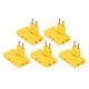 thumbnail image 3 of Convertidor de enchufe UE - Extensión inalámbrica de 180 grados de 5 piezas - Adaptador de enchufe UE 1 a 3 - 110-250 V - Amarillo, 3 of 10