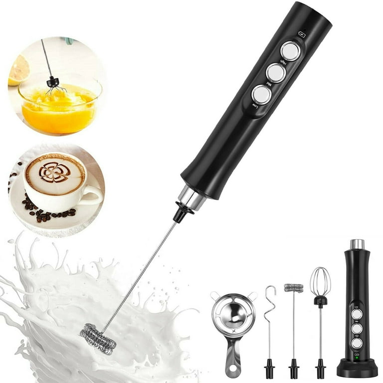 Elementi Milk Frother Wand - Hand Frother for Coffee - Drink Frother -  Coffee Mixer Wand - Cold Foam Frother - Electric Stirrer for Drinks - Hand  Held