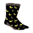 thumbnail image 1 of Yellow Duck Pattern Socks from the Sock Panda (Adult Large - Men's Shoe Sizes 8-12), 1 of 3