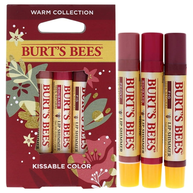 Colección Lip Shimmer Burt's Bees Kissable Color Warm