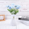 thumbnail image 2 of Hearthoom Hydrangea Artificial Flowers Silk Fake Hydrangeas Faux Hydrangea Flowers with Stems for Wedding Bouquets Arrangement Home Table Baby Shower Party Decoration,Blue, 2 of 9