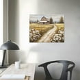 thumbnail image 3 of JEUXUS Farmhouse Old Barn Wall Art Farmhouse Old Barn Wall Art Barn Painting Rustic Wall Decor Barn Wall Art Farmhouse Canvas Art Barn And White Flowers Wall Decor for Livingroom Decorations, 3 of 4