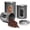 Gray, variant on Moss & Stone 3 Piece Black Canisters Sets For The Kitchen, Airtight Canister Set With See Through Window, Airtight Coffee Container, Tea Organizer & Sugar Canisters, Black Kitchen Canisters Set of 3
