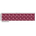 thumbnail image 3 of Ambesonne Floral Fabric by the Yard Upholstery, Scattered Simplistic Flowers, 2 Yards, Maroon and Pastel Pink, 3 of 5