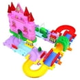 Fantasy Dream Castle Toy Train Car & Track Playset w/ Battery Operated