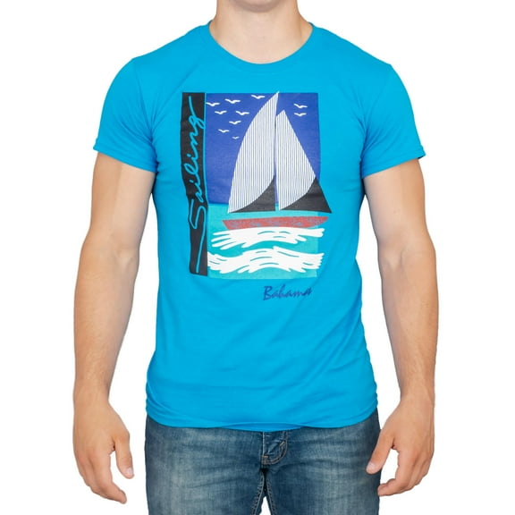 Step Bros Boat Sailing Bahamas Turquoise Blue Funny T-Shirt