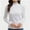 White, variant on T-Shirt Women Long Sleeve Mock Neck Slim Fit Tops Base Layer Soft Lightweight Stretch Undershirts