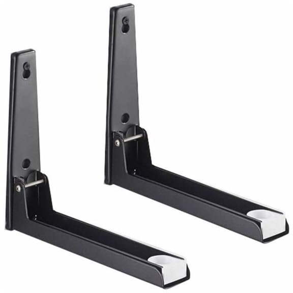 2-Piece Stainless Steel Microwave Holder, Microwave Holder with Extendable Arm, Wall Mount Microwave Shelf, for Kitchen