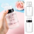thumbnail image 3 of UHUSE 200ml Empty Nail Polish Remover Alcohol Liquid Press Pumping Dispenser Bottle, 3 of 5