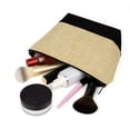 thumbnail image 5 of Muka 6 Pack Two Tone Linen Makeup Bag, Blank DIY Craft Bag, 9 x 5-1/2 x 3-1/2 Inch, 5 of 7