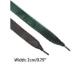 thumbnail image 3 of INSPIRE CHIC Satin Ribbon Shoelaces Double Layered Flat Snow Yarn Shoe Laces 1 Pair Black-Dark Green 180cm/70.87", 3 of 4