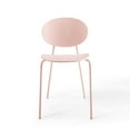 thumbnail image 6 of Modway Palette 18" Modern Style Metal Dining Side Chair in Pink (Set of 2), 6 of 11