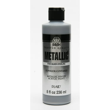 Folkart Metallic Silver Sterling 8 oz