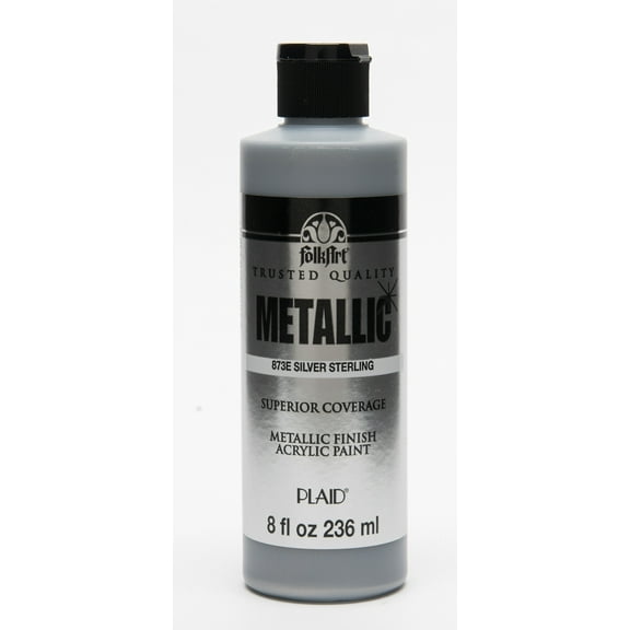 Folkart Metallic Silver Sterling 8 oz