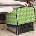 thumbnail image 7 of Uemuo Green Lemon Slices Print Toaster Cover 4 Slice, Small Kitchen Appliance Covers, Toaster Oven Cover with Loop, Bread Machine Cover Dust Cover Protection, 7 of 7