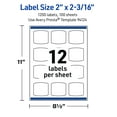 thumbnail image 6 of Avery Waterproof Arched Square Labels, 2" x 2-3/16", 1200 Total, 6 of 12