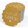 thumbnail image 4 of Inkdotpot Silver Foil Paper Hang Tags Made With Love Text Favor Tags 50 Piece, 4 of 6