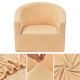 thumbnail image 5 of Funda elástica para sofá de color liso, cojín para loveseat con fundas para asientos y brazos Beige, 5 of 9