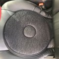 thumbnail image 3 of Advancent Asiento giratorio de espuma viscoelástica para silla de coche, cojín de ayuda para la movilidad, cojín de oficina Decoración del hogar gris profundo 4 piezas, 3 of 4