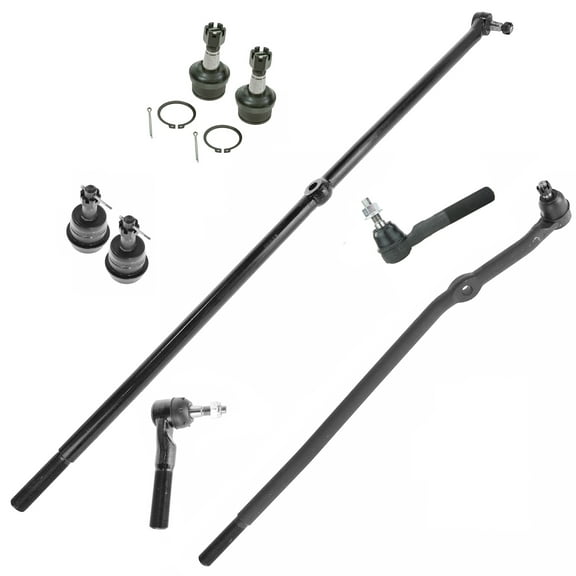 TRQ 8pc Kit Ball Joint Tie Rod End LH RH Set for 00-01 Ram 1500 4WD Pickup Truck PSA59459 Fits select: 2000-2001 DODGE RAM 1500