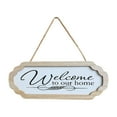 thumbnail image 1 of Letrero decorativo Sunnimix Bienvenido a Nuestro Letrero de Inicio Rústico Placa de Bienvenida, 1 of 8