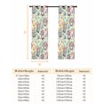 thumbnail image 6 of Easter Gnomes Eggs Blackout Curtains for Bedroom, Bunny Ears Spring Flowers Country Yellow Thermal Insulated Kitchen Drapes with Grommets, Light Blocking Window Treatment, 2 Panels 52" x 90", 6 of 7