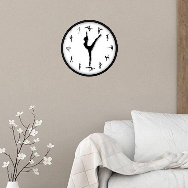 Reloj pared 30 cm, moderno, redondo, único, con movimiento silencioso, ideal para sala estar, estudio, habitación infantil, dormitorio y