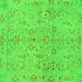 thumbnail image 1 of Ahgly Company Indoor Square Oriental Green Traditional Area Rugs, 7' Square, 1 of 4