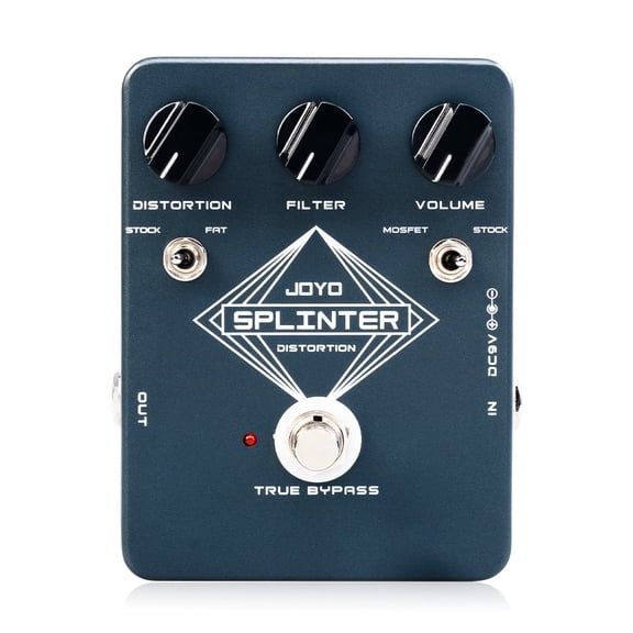 JOYO JF-21 SPLINTER Distortion Guitar Effect Pedal 2 Modes with Clipping Circuits