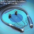 thumbnail image 4 of Xinyolin Wireless Earphone Magnetic Power Flashlight IPX5 Waterproof Bluetooth-compatible 5.2 Sport Neckband Headset for Running, 4 of 8