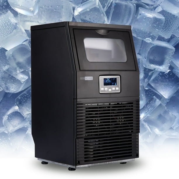 Electric Portable Commercial Free Standing Ice Cube Maker Machine 88lbs