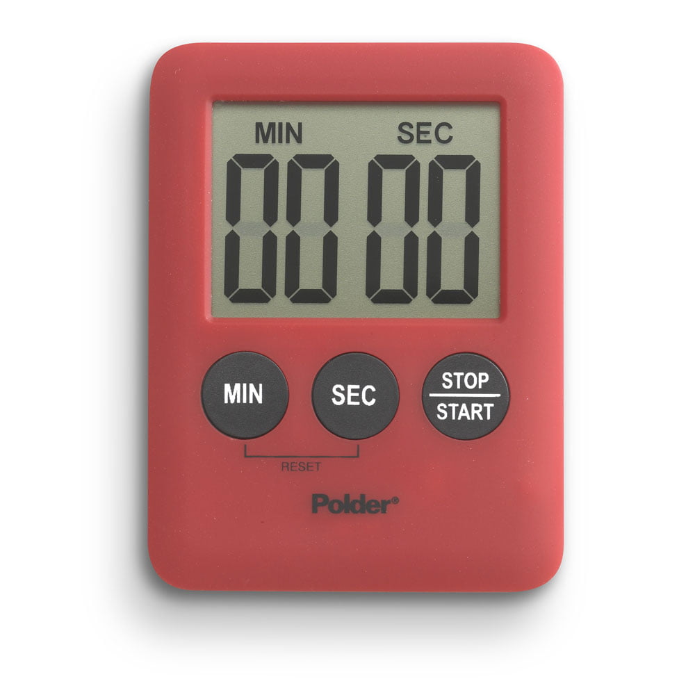 Polder 100-Minute Mini Timer, Red - Walmart.com