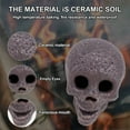 thumbnail image 4 of POINTERTECK Scary Flower Skull Heads  Ceramic Halloween Skull Decor Ornament, 4 of 4