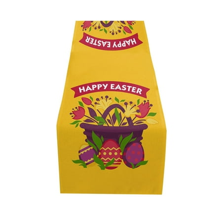 

Buodes Kitchen Towel Set Kitchen Towels And Dishcloths Sets Easter Bunny Table Runner Easter Holiday Kitchen Dining Table Runner for Home